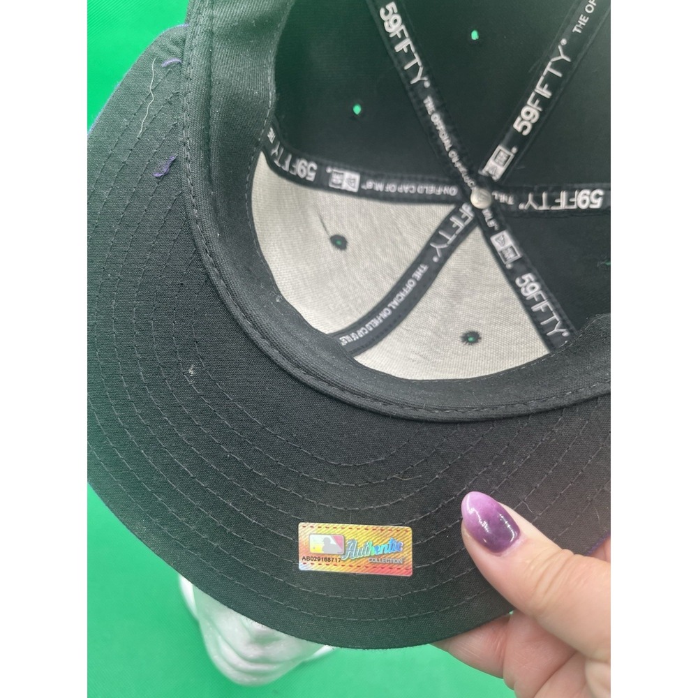 Colorado Rockies hat Jeremiah 29:11 New Era cool base 7 1/8 Black and Purple. - Picture 2 of 5